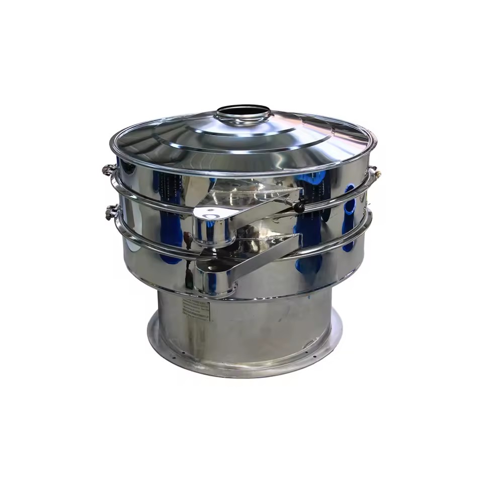 New Mineral Rubber Silica Sieving Separator Machine Stainless Steel Fine Mesh Rotary Vibrating Screen Sifter