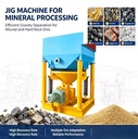 Gravity Separation Sawtooth Wave Jig Machine with Motor for Mineral Gold Tin Tungsten Ore Concentration 10-20t/h Capacity