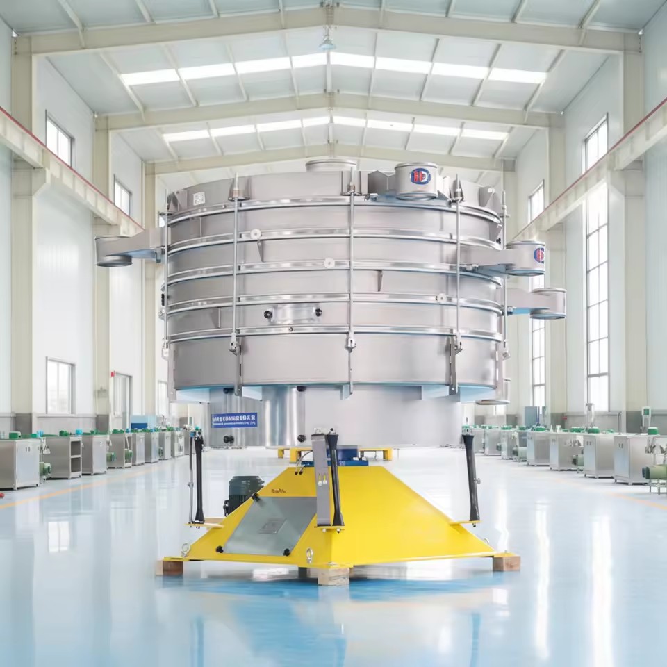Round Vibro Separator High Capacity Industrial Plant Use
