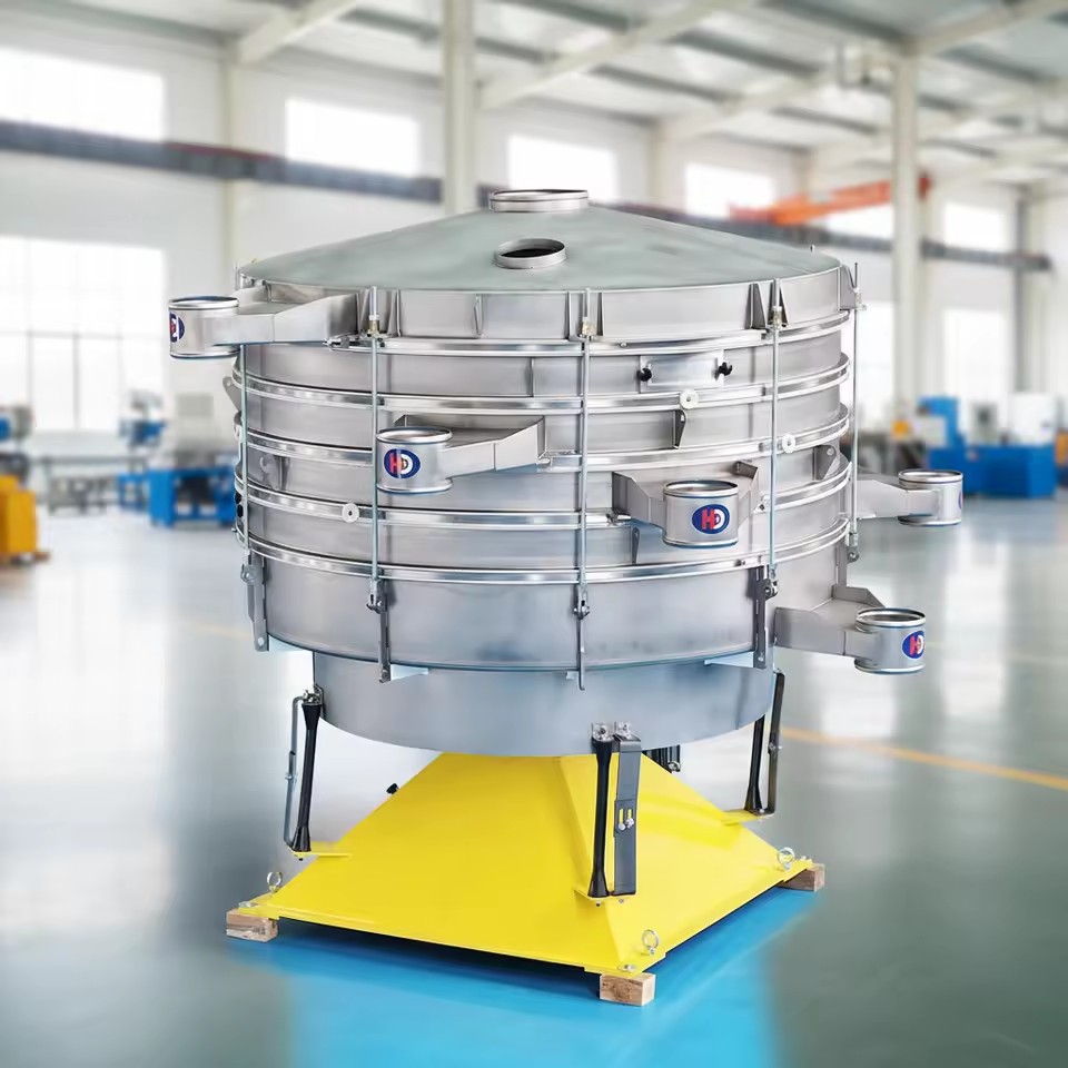 Circular Vibrating Screen Separator with High-Efficiency Motor for Powder Grain Sizing