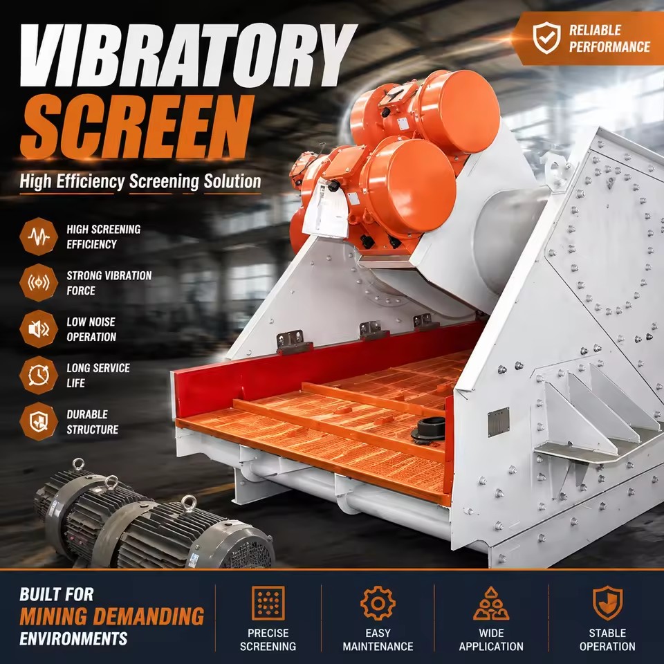 Vibratory Screen Sieve Machine Mining Equipment for Mineral Separator Gold Equipment Processing Plant
