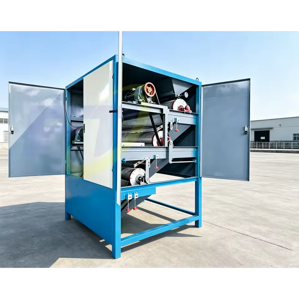 160-380-160 1200MM Monazite/Zircon/Iron Separation Dry Three Roller High Intensity Motorized Mineral Magnetic Separator Long