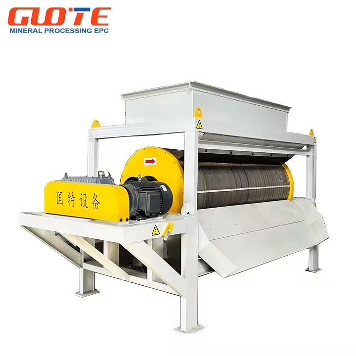 Dry Permanent Magnet Rotary Magnetic Drum Separator Mineral Processing Sorting Machine Magnetic Mineral Separator Iron Separator