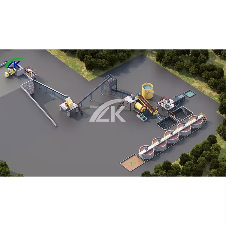 ZK Mineral Separator Gold Leaching Cip Process Complete Equipment for Sale Can Be Customized