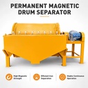 CTB Series Wet Permanent Magnetic Drum Separator High Gauss Magnetite Beneficiation Machine for Mineral Processing Plant