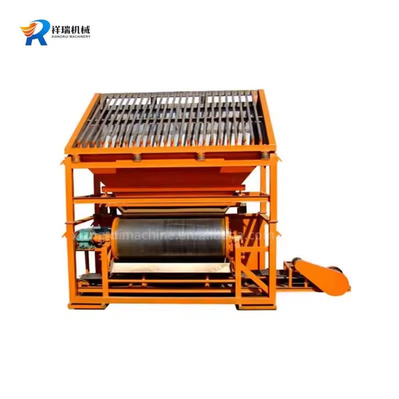 Small Laboratory Magnetic Separator Mining Silica Sand River Sand Permanent Magnet Drum Magnetic Separator Equipment