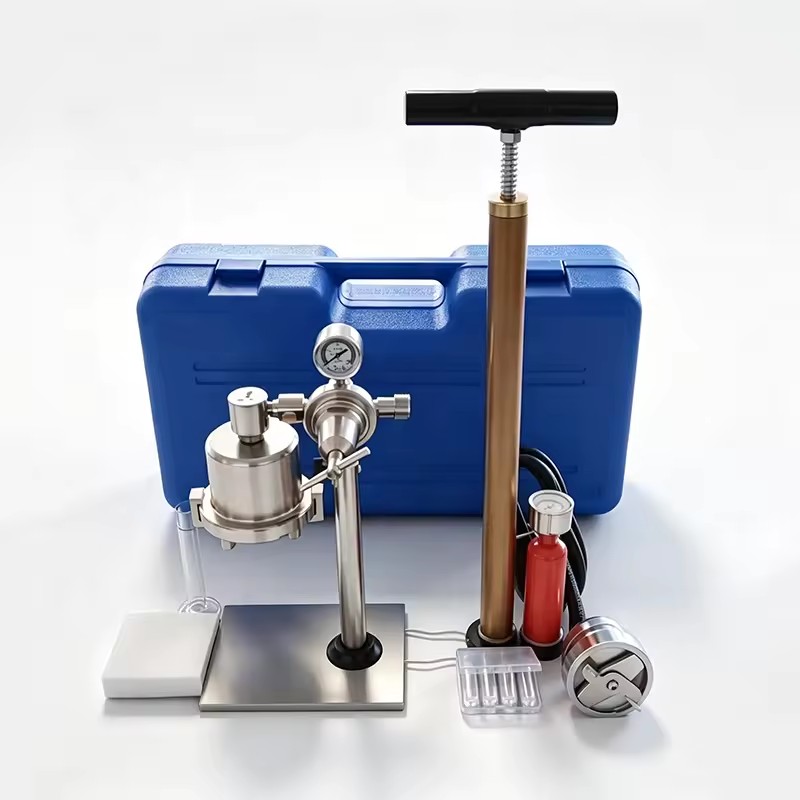 ZNS-2A Medium Pressure Filter Press Mud Fluid Loss Tester 0.69MPa Stainless Steel Drilling Fluid Analyzer for Oilfield Lab