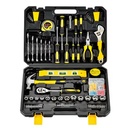 Professional 108 PCS Home Metal Carpentry Car Repairs Maintenance Toolbox Complete Tools Kit Set Briefcase Boxes Plastic OEM