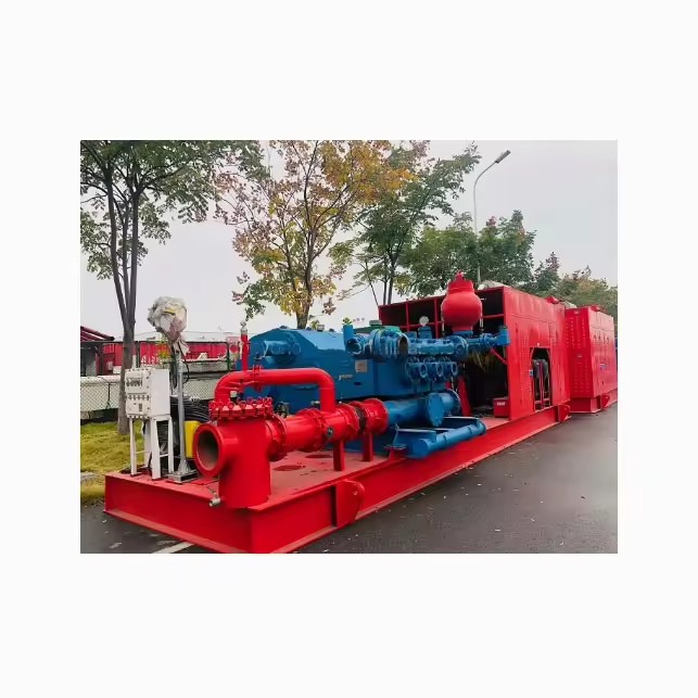 Oil well drilling rig triplex mud pump