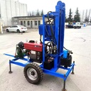 Oil-Saving Portable Industrial-Grade Diesel Engine Gear Drilling Rig 22HP-35HP Hydraulic Pump 200m Max Depth Motor Bearing