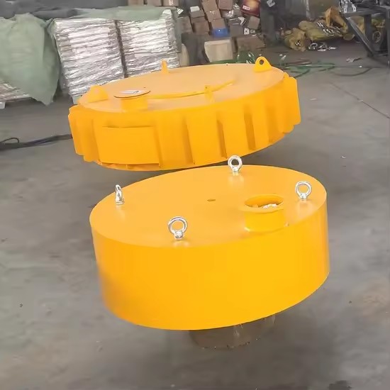 Automatic Round Shape Suspended Dry Type Electromagnetic Magnetic Separator Mineral Hanging Conveyor Belts for Iron Removal