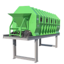 Drum Screen Solid Waste Sorting Equipment Rotary Drum Screen Separator with Motor Garbage Sorting Machine