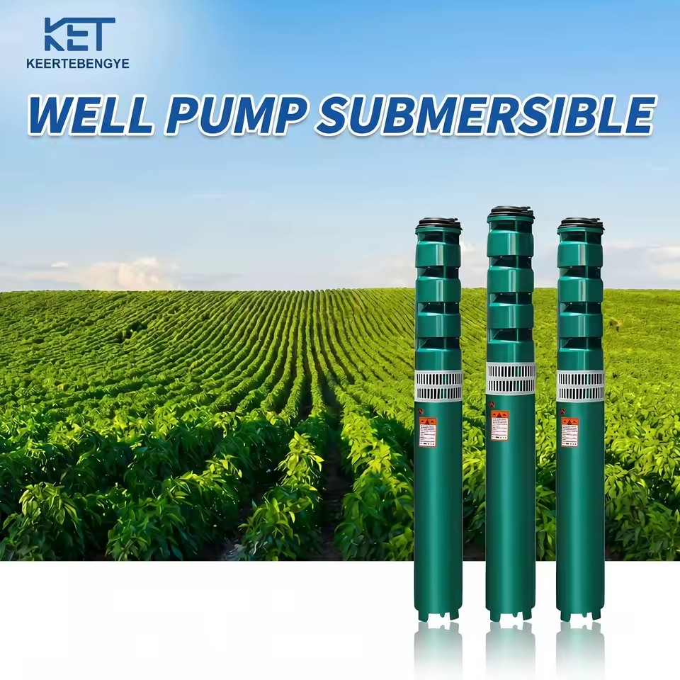 High Lift Multi Stage 80m 380V Oil Immersion 4 Inch Agricultural Irrigation Industrial Electric Submersible Deep Well Pump