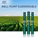 High Lift Multi Stage 80m 380V Oil Immersion 4 Inch Agricultural Irrigation Industrial Electric Submersible Deep Well Pump
