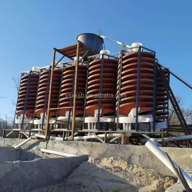 Spiral Separator Concentrator Chute for Gold Mining Eco-Friendly High Efficiency Gravity Mineral Separator
