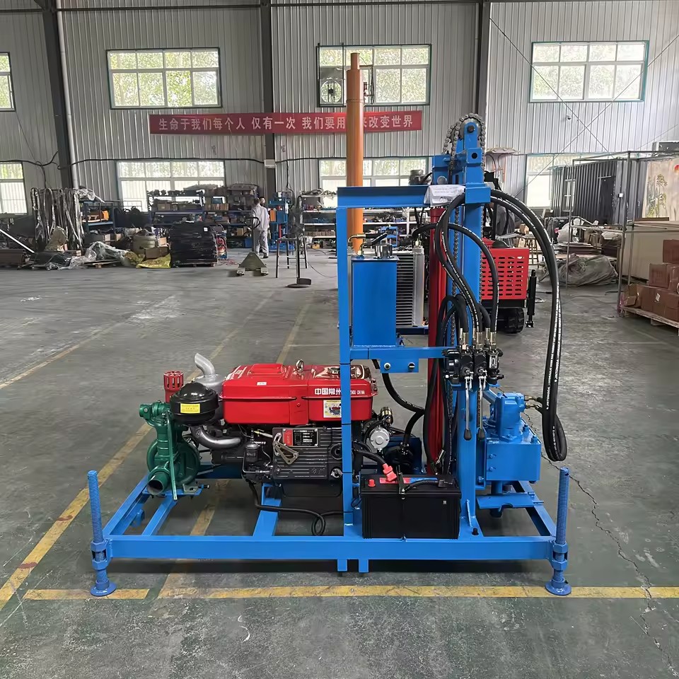 Made Small Water Well Drilling Rig 100-300 Meters, Suitable for Household Irrigation and Rural Water Supply
