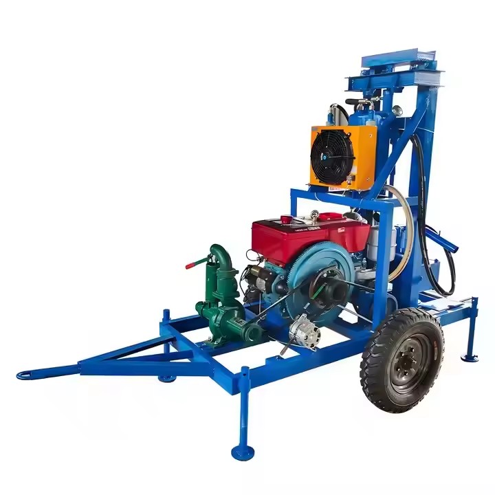 Factory Direct Sale Hydraulic diesel Water Well Drilling Rig Mine Drilling Rig