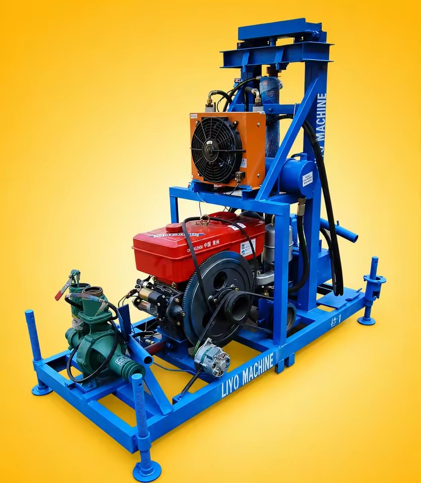35HP Diesel Hydraulic Portable Water Well Drilling Rig 80-200M Depth for Africa