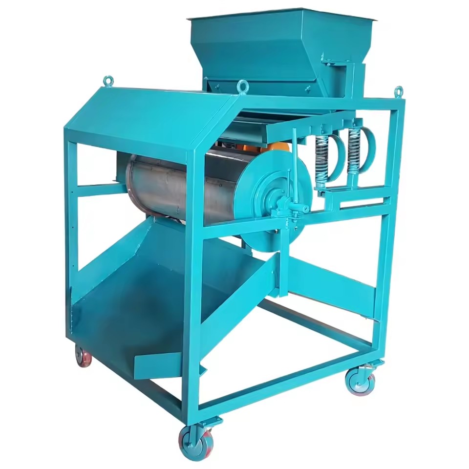 Single Drum Magnetic Separator Industrial Magnetic Drum Separator for Iron Removal Metal Separation and Mineral Processing Plant