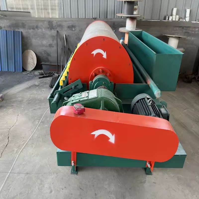Industrial Permanent Magnetic Drum Separator Wet Type Customizable Magnetic Field Intensity 5.5/7.5kW Motor for Mining Mineral