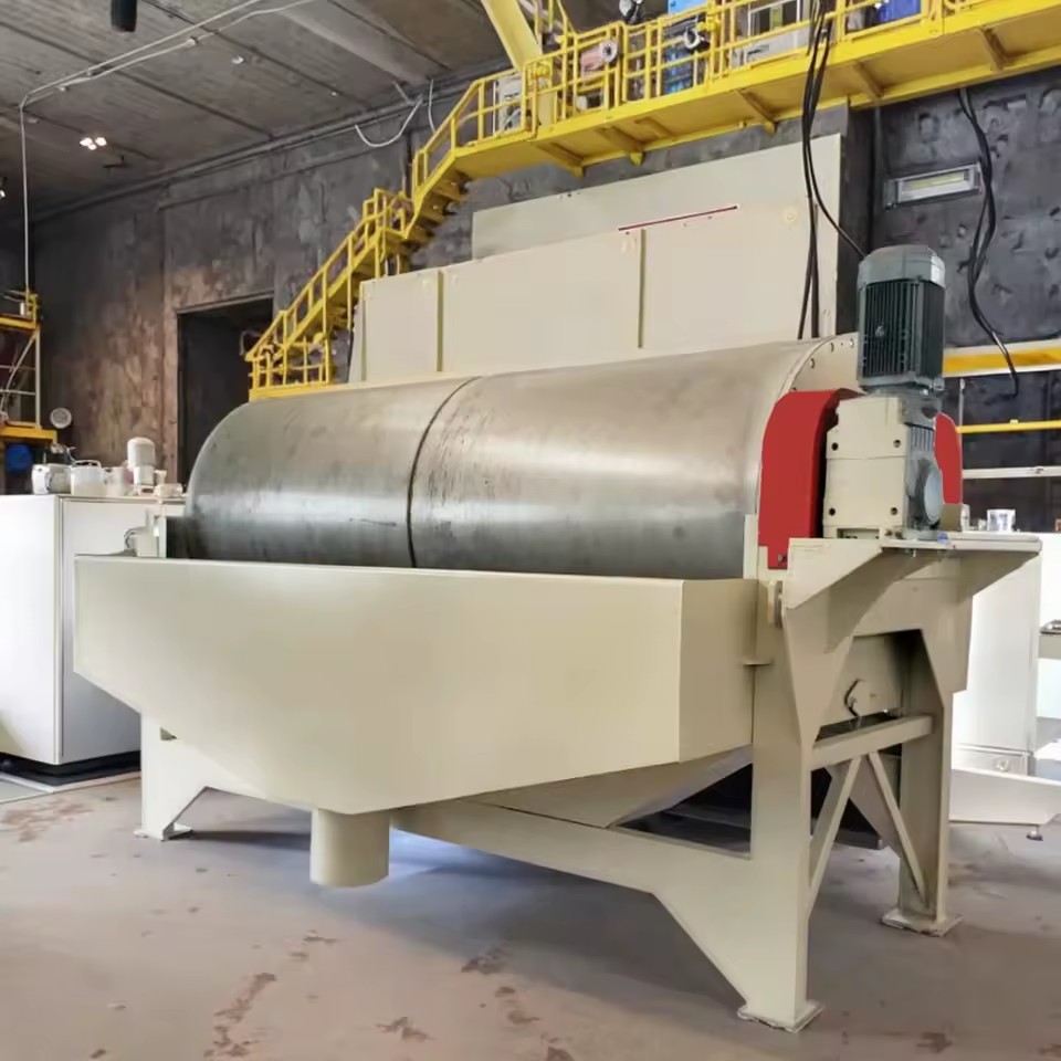 CTB-10 Xingguang Automatic Rare Earth Magnet Steel Wet Magnetic Mineral Separator Heavy Duty Ore Beneficiation Motor Driven