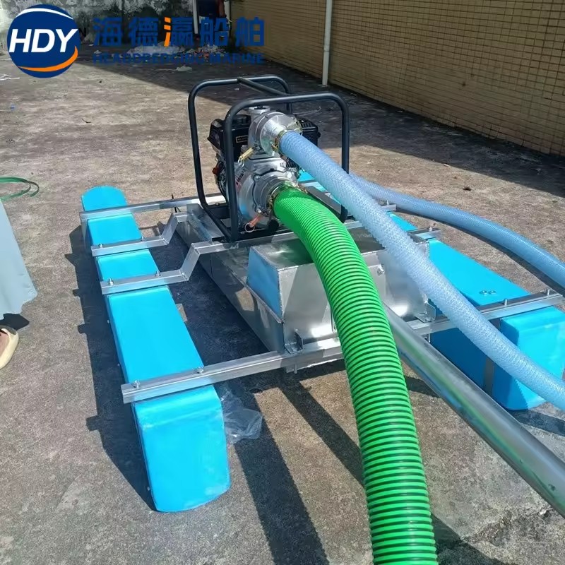 High Efficiency Alluvial Gold Mining Dredger with Sluice Box for River Sand Mining