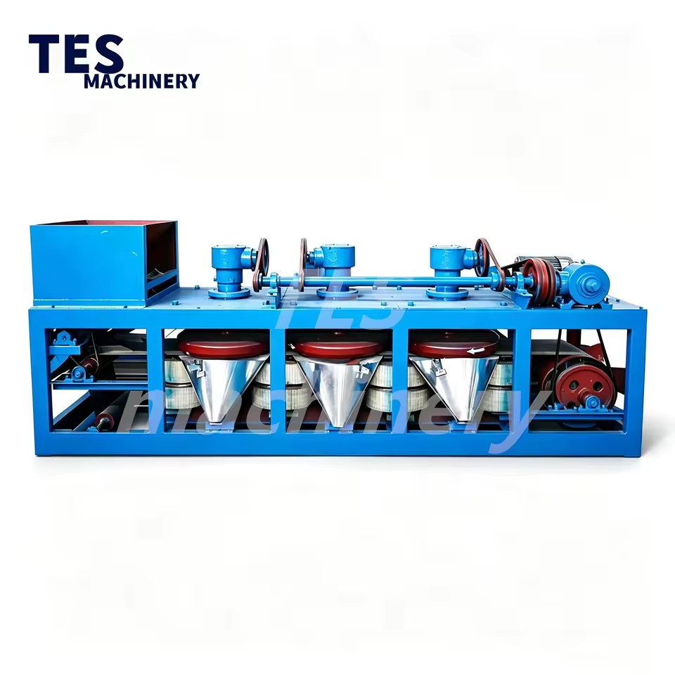 Three Disc Belt Dry Magnetic Separator High Intensity Electromagnetic Mineral Separator for Tungsten Tin Ilmenite Ore Separation