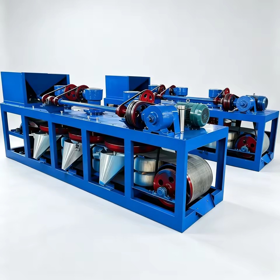 3PC Three Disc Magnetic Separator Dry High Intensity Electromagnetic Separator for Non-Ferrous Rare Mineral Ore Processing