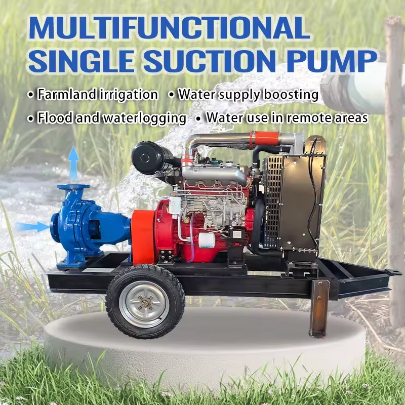 75kw Factory Price diesel Engine Driven Agricultural Water Pump Equipment Set for Field Irrigation System