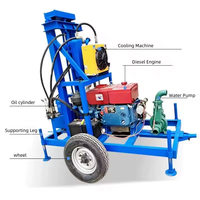 Agricultural Factory Borehole Diesel/electric Well Drilling Rig Mine Drilling Rig Water Drilling Machine