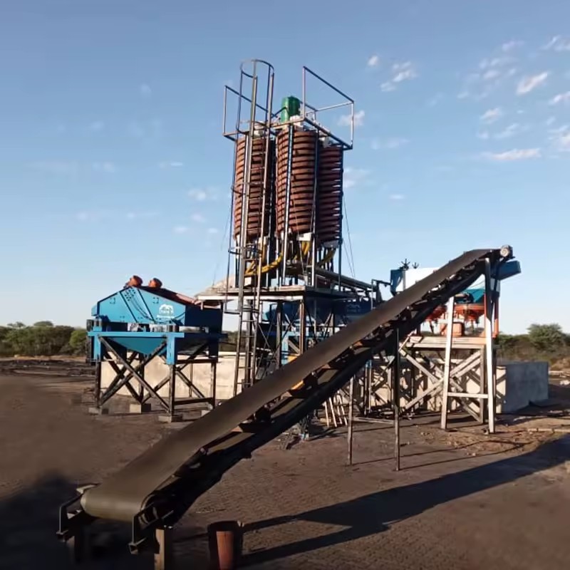 Lithium, Gold Copper Silver Ore Separator Widely Used Gravity Separation Equipment Spiral Chute