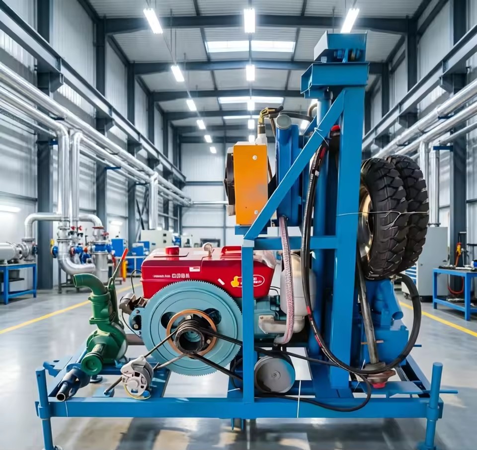 Durable Diesel Engine Small Water Well Rig For Deep Groundwater Extraction And Water Supply