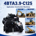 SCDC Cums 4BT 4BTA3.9-C125 125HP 4 Cylinders Diesel Engine Small Power Turbocharged Industrial Power for Construction Machinery