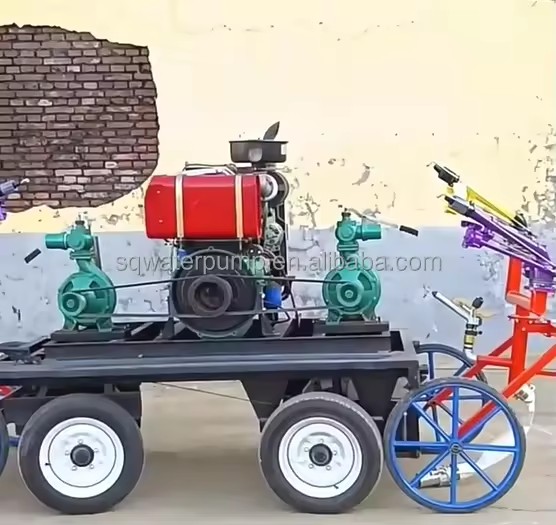 Four-wheel Pump Truck 70 HP diesel Engine Pump Unit High Pressure Water Pump for Sprinkler Irrigation System