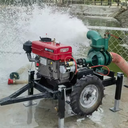 150mm Agricultural Irrigation diesel River Water Pump Set 6-inch Hand Press Pump With18HP diesel Engine Pump Unit
