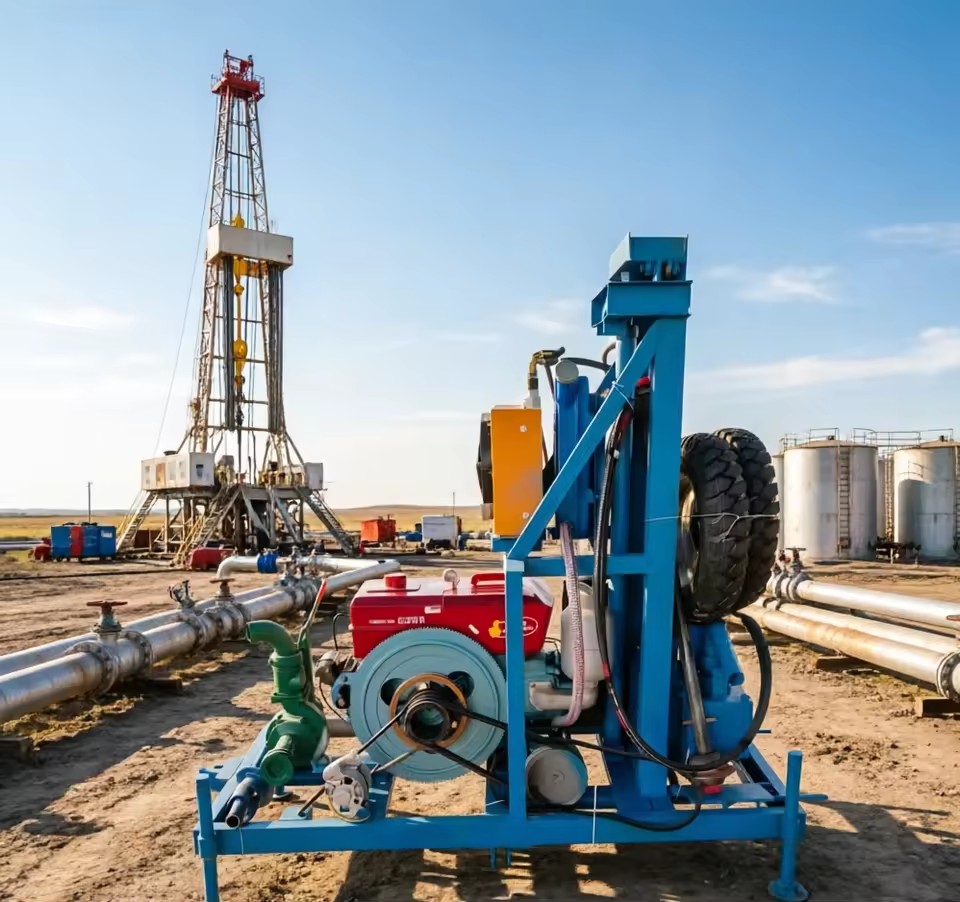 Easy Operation Portable Small Water Well Rig For Rural Farming Irrigation Water Supply System