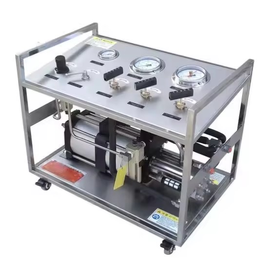 GU-GTC-40-2 Pneumatic Air Driven Gas Booster Pump Pressurized Transfer and Filling Equipment 640bar