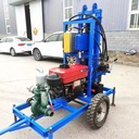 Portable Multifunctional Professional-Grade Diesel Hydraulic Drilling Rig 22hp-35hp 200m Max Depth Water Well Rig with Gearbox