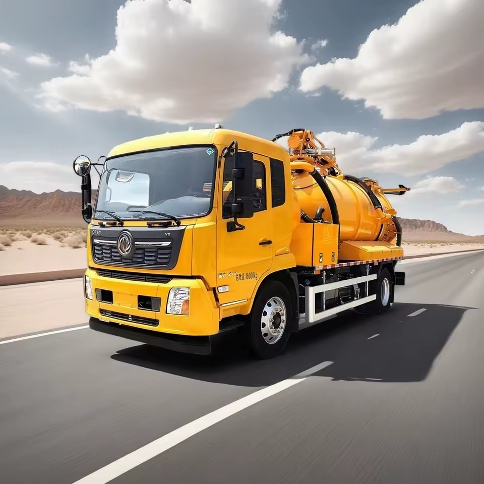 Sewage Suction Truck VT1600 8000L Mud Cleaning Euro 5 Vacuum Waste Water Tanker 18m Depth Disposal Pump