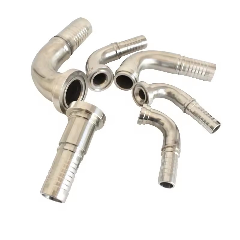Super Long Service Life Male Thread Elbow Hydraulic Adapter High-Durability Rubber Hose Transition Joint