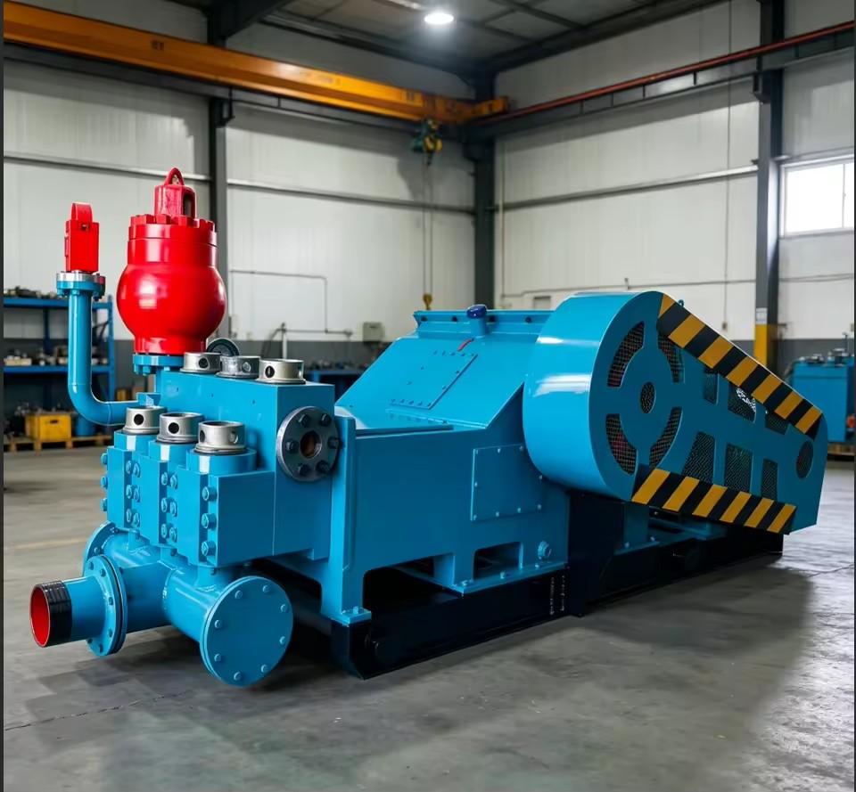 Horizontal Three-Cylinder Reciprocating Single Acting Piston F300 Drilling Mud Pump for Water Well