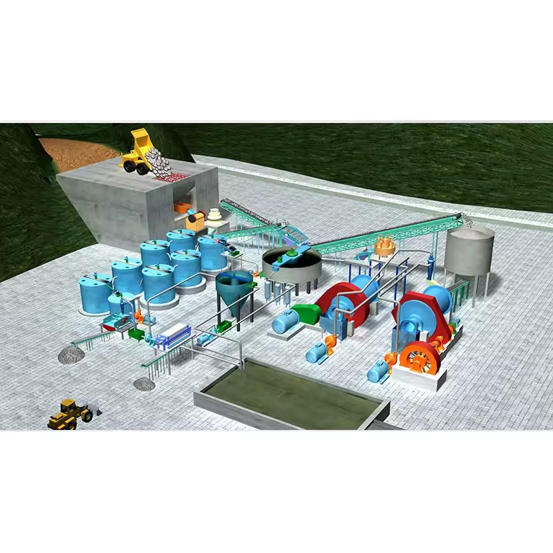 Small Scale Gold & Mineral Separator Processing Plant 50-300 TPH Capacity Flotation Separator Engine Pump Easy Operate