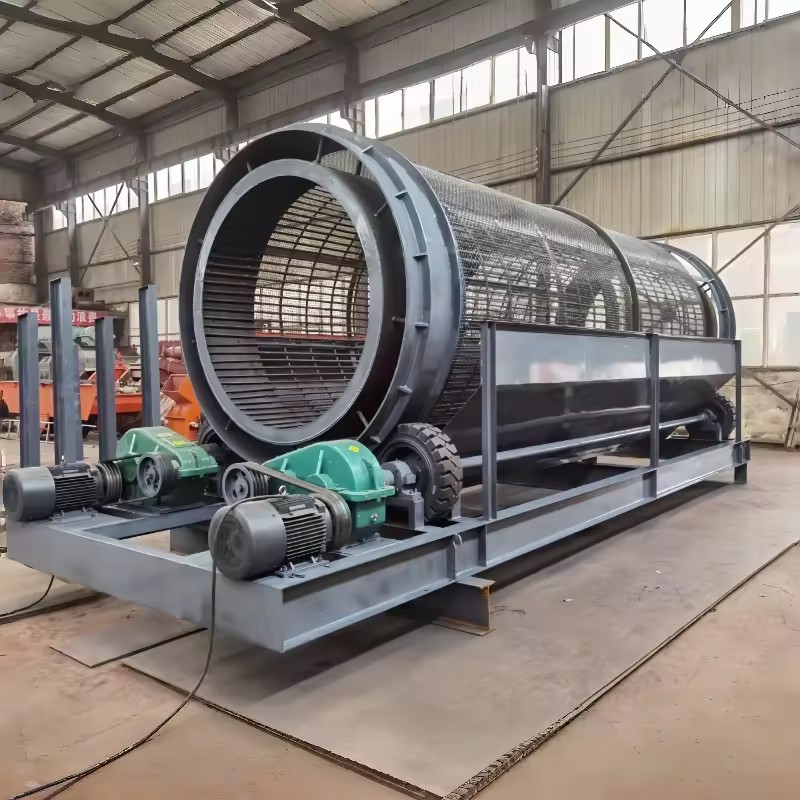 Rotary Trommel Screen Machine for Sand Gravel Soil Separation