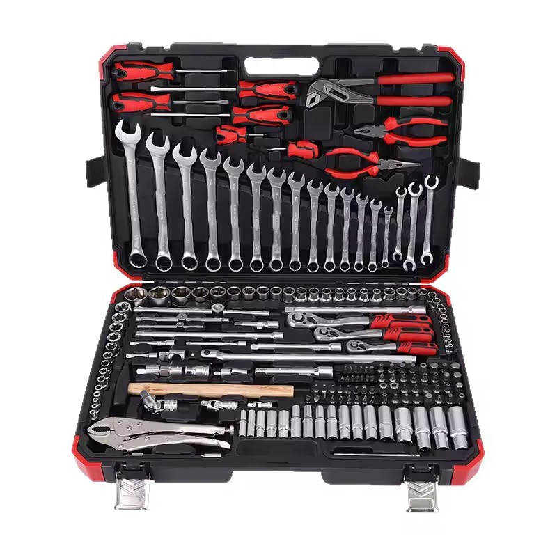 Multifunctional Machine Vehicle Repair Hand Tools Kit Auto Repair Hard Case OEM/ODM Customization 15in Chrome Vanadium Steel