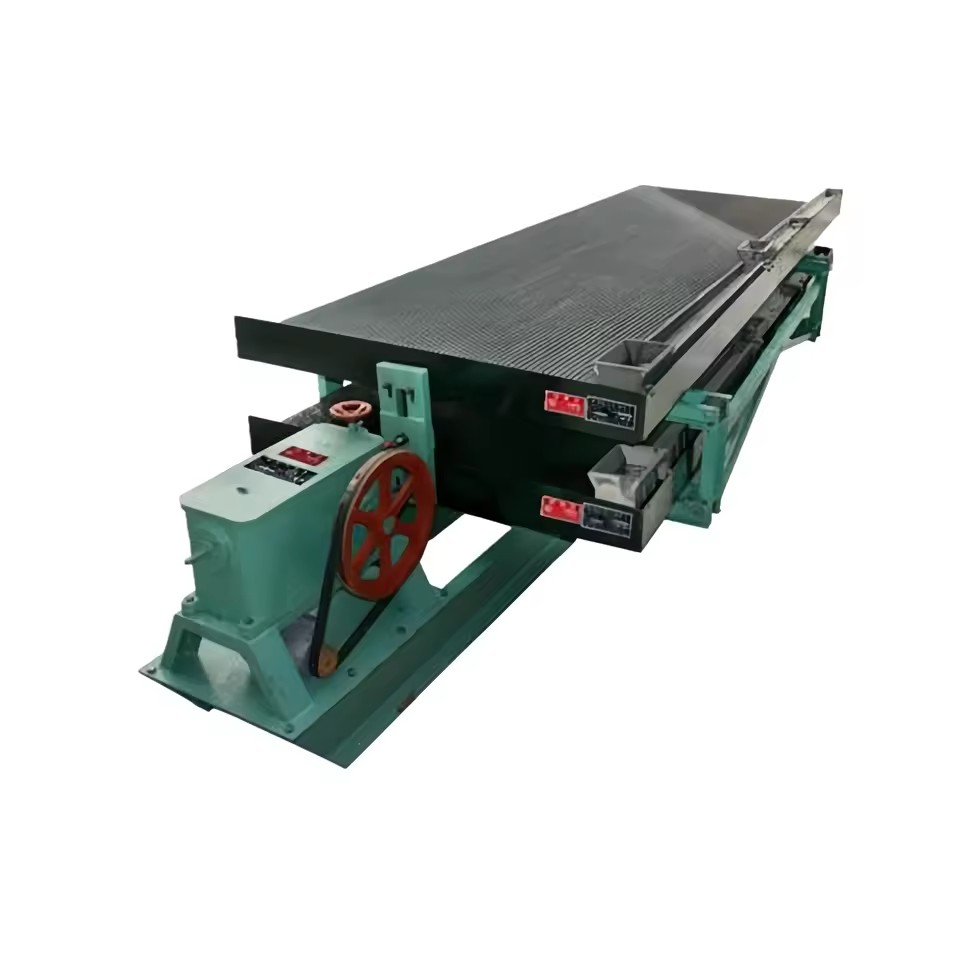 High Recovery 95% Gravity Mineral Separator 6-S Shaking Table 1.5 2 Tph for Gold Silver Collecting in Quarry