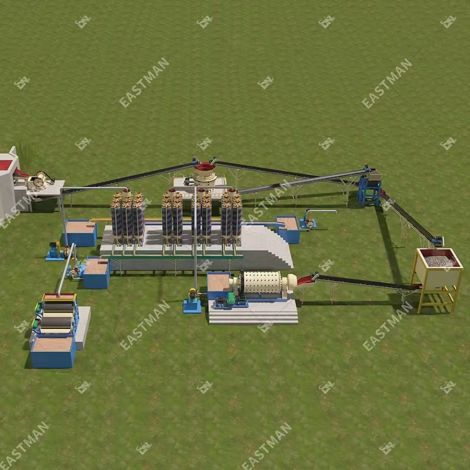 Manganese Ore Mineral Processing Plant Manganese Refining 100Tons Manganese Ore Gravity Separator Washing Machine