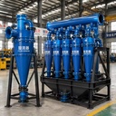 PLC Controlled Gold Mining Hydrocyclone Separator Cyclone Cluster for Mineral Processing Ore Sand Separation Classification High