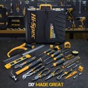 113Pcs Household Auto Repair Tool Set Combination Hardware Tool Kit Pliers Tape Measure Screwdriver Steel Plastic Plastic Tool