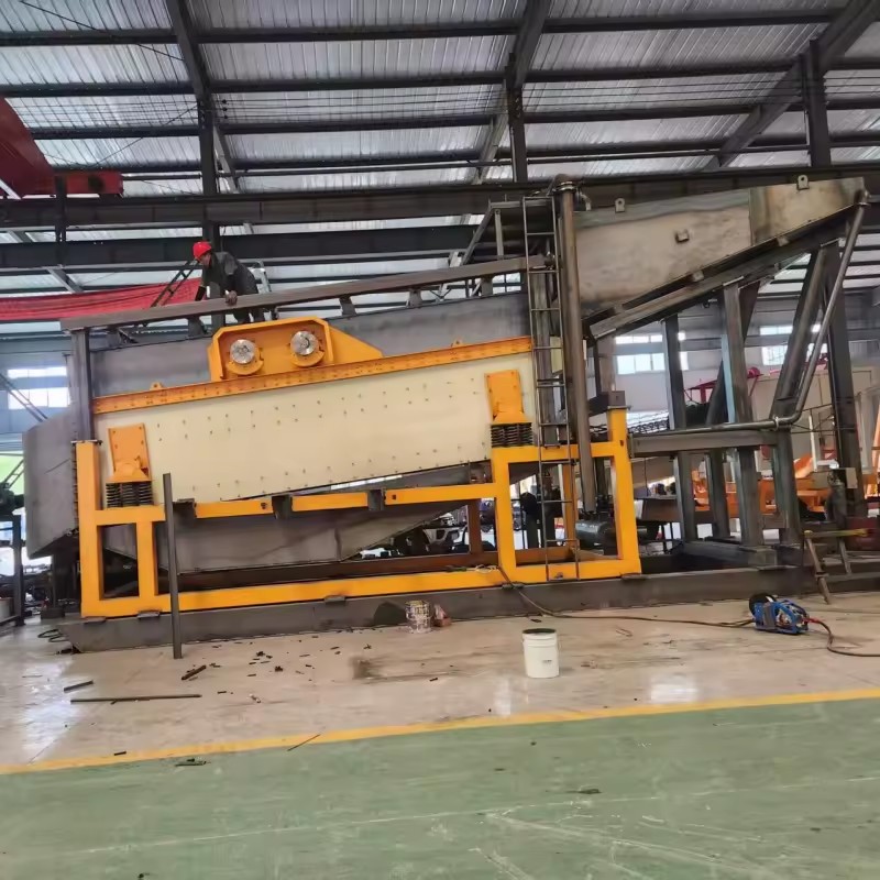 Factory Custom Double Shaft Horizontal Vibrating Screen Engine 0 Degree Linear Motion for Quarry Ore Processing ZHONGTAI Brand
