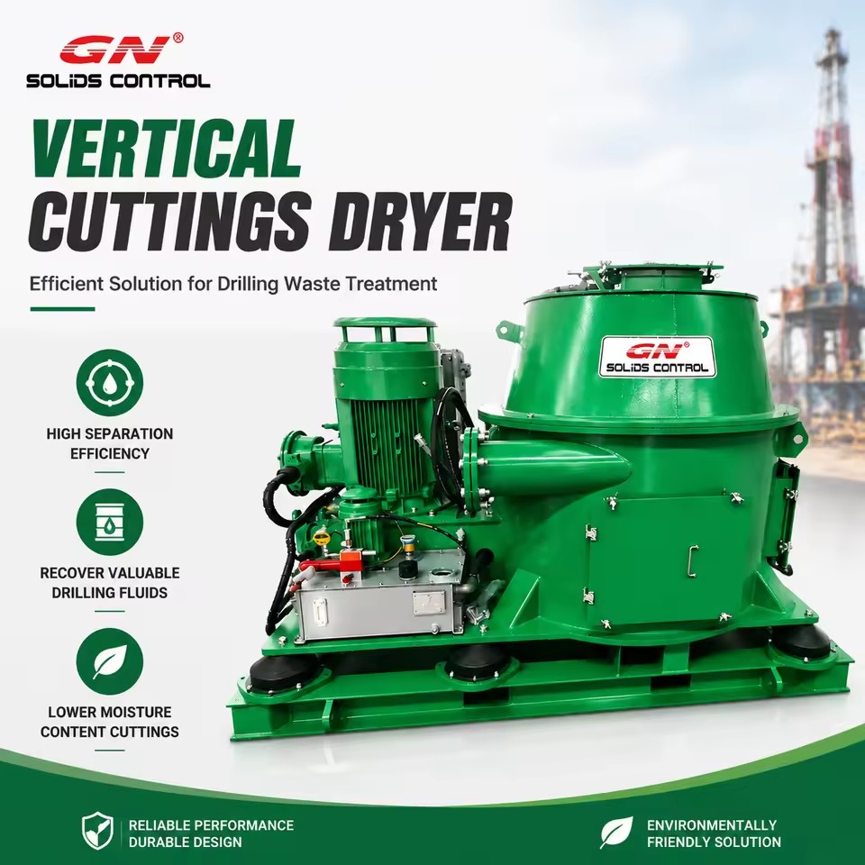 Oilfield Waste Management Equipment Vertical Cuttings Treatment Machine for Drilling Rig